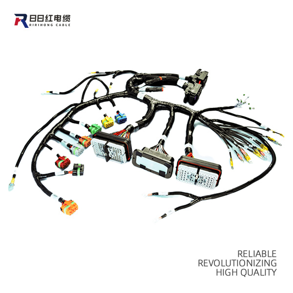 High and low voltage wiring harness components